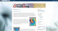Desktop Screenshot of carissascreations158.blogspot.com