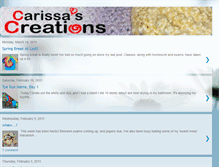 Tablet Screenshot of carissascreations158.blogspot.com