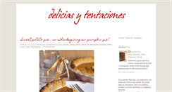 Desktop Screenshot of deliciasytentaciones.blogspot.com