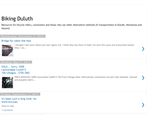 Tablet Screenshot of bikingduluth.blogspot.com