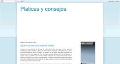 Desktop Screenshot of platicas-y-consejos.blogspot.com