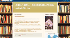 Desktop Screenshot of curiosidadesdecajabamba.blogspot.com