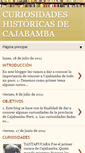 Mobile Screenshot of curiosidadesdecajabamba.blogspot.com