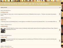 Tablet Screenshot of curiosidadesdecajabamba.blogspot.com