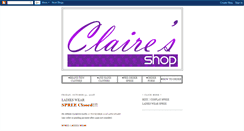 Desktop Screenshot of claireshop-spree2.blogspot.com