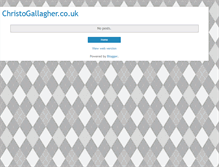 Tablet Screenshot of christogallagher.blogspot.com