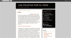 Desktop Screenshot of laspelotasporelpiso.blogspot.com