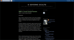 Desktop Screenshot of governooculto.blogspot.com