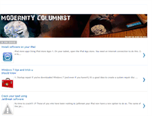 Tablet Screenshot of modernitycolumnist.blogspot.com