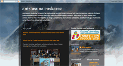 Desktop Screenshot of aniztasunaeuskaraz.blogspot.com