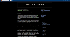 Desktop Screenshot of philthompsonmfa.blogspot.com