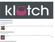 Tablet Screenshot of klutchbags.blogspot.com