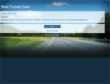 Tablet Screenshot of bestfuturecar.blogspot.com