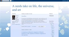 Desktop Screenshot of nerdphilosophizer.blogspot.com