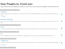 Tablet Screenshot of krystallyon.blogspot.com