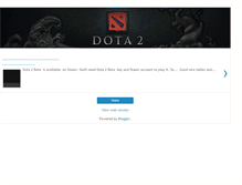 Tablet Screenshot of dota2betakeygiveawaydaily.blogspot.com