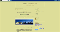 Desktop Screenshot of denefont.blogspot.com