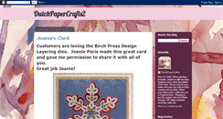 Desktop Screenshot of dutchpapercrafts2.blogspot.com