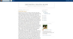 Desktop Screenshot of crushingdeathblow.blogspot.com