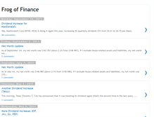 Tablet Screenshot of frogoffinance.blogspot.com