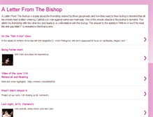 Tablet Screenshot of aletterfromthebishop.blogspot.com