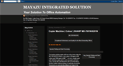 Desktop Screenshot of mayazuintegratedsolution.blogspot.com