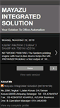 Mobile Screenshot of mayazuintegratedsolution.blogspot.com