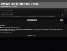 Tablet Screenshot of mayazuintegratedsolution.blogspot.com