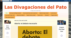 Desktop Screenshot of divagacionesdelpato.blogspot.com
