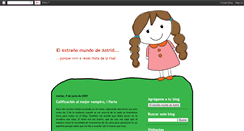 Desktop Screenshot of elmundodeastrid.blogspot.com