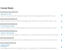 Tablet Screenshot of cerealdeals.blogspot.com