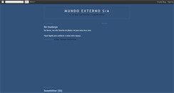 Desktop Screenshot of mundoexternosa.blogspot.com