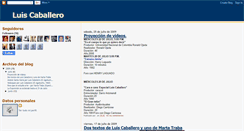 Desktop Screenshot of luiscaballeroartista.blogspot.com