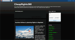 Desktop Screenshot of cheapflights360.blogspot.com