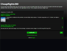Tablet Screenshot of cheapflights360.blogspot.com