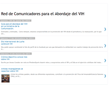Tablet Screenshot of comunicadoresvih.blogspot.com