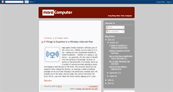 Desktop Screenshot of morecomputer.blogspot.com