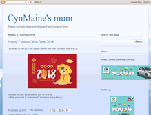 Tablet Screenshot of cynmainemum.blogspot.com