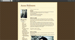 Desktop Screenshot of annahalonen.blogspot.com