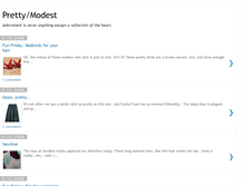 Tablet Screenshot of prettymodest.blogspot.com