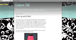 Desktop Screenshot of coutureink-by-dee.blogspot.com