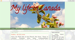 Desktop Screenshot of meinneueslebenincanada.blogspot.com