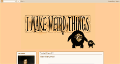 Desktop Screenshot of imakeweirdthings.blogspot.com