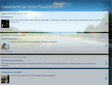 Tablet Screenshot of casalannapaulaedaniel.blogspot.com