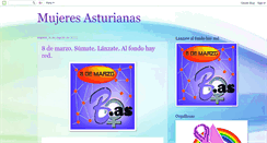 Desktop Screenshot of mujeresasturianas.blogspot.com