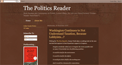 Desktop Screenshot of politics-reader.blogspot.com