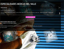 Tablet Screenshot of especialidadesmedicasdelvalle.blogspot.com