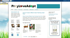 Desktop Screenshot of prayloveadopt.blogspot.com