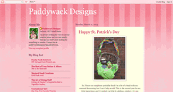 Desktop Screenshot of paddywackdesigns.blogspot.com