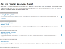 Tablet Screenshot of foreignlanguagecoach.blogspot.com